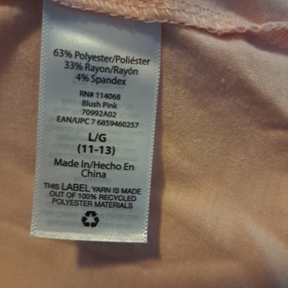 Sunset&Sixth tiered casual light pink polyester/rayon summer dress woman's large - Picture 3 of 4